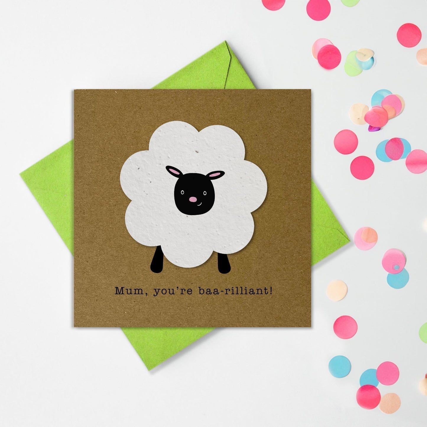 Happy Mothers Day Card Plantable Seeded Shape Card