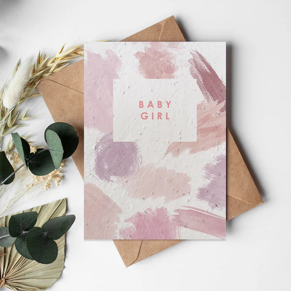 Baby Girl - Watercolour Splash