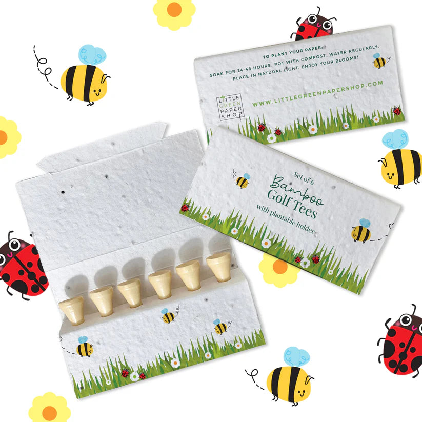 Bamboo Golf Tees - Bug Bonanza