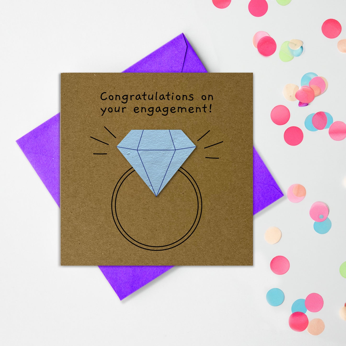 Plantable Shapes - Congratulations, Engagement