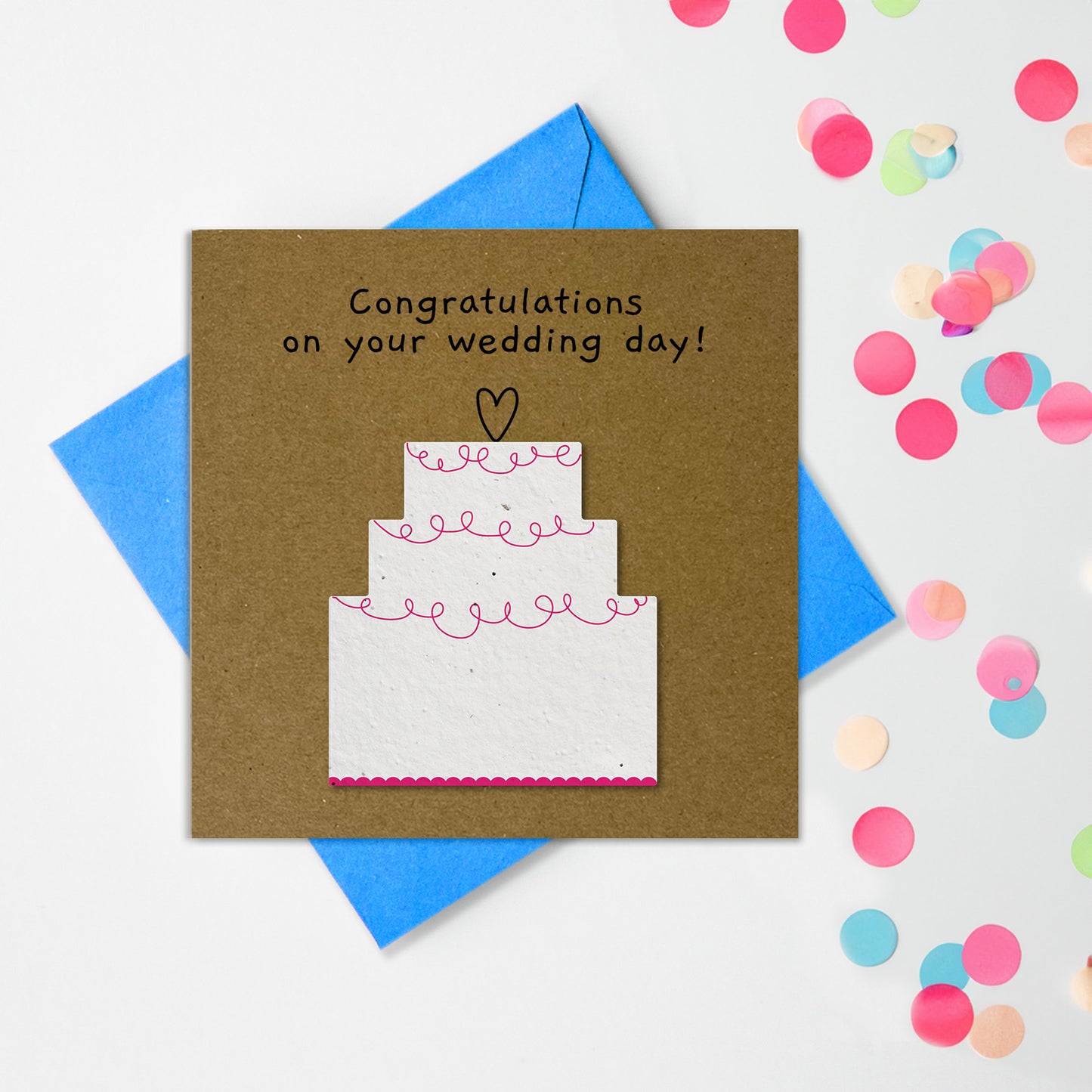 Plantable Shapes - Congratulations, Wedding Day