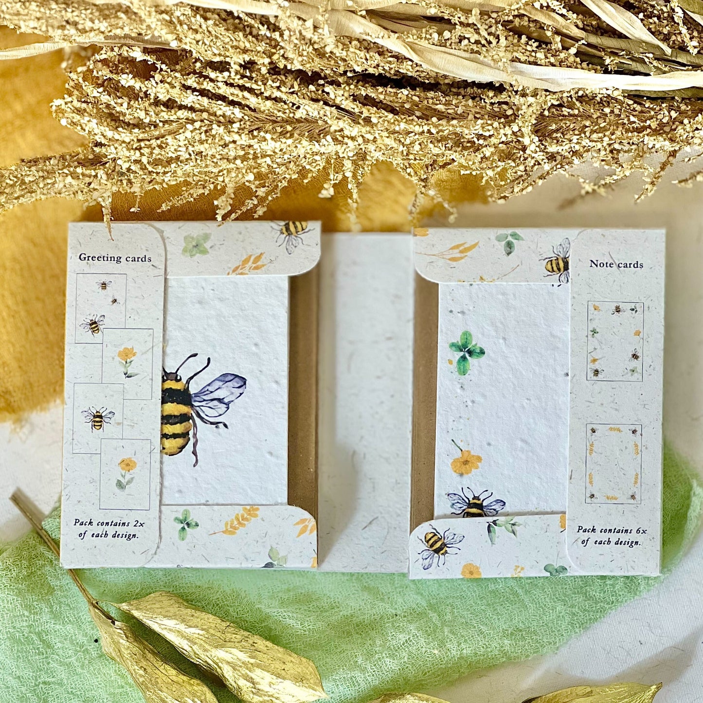 Mini Cards & Notes Set - Bees & Blossoms