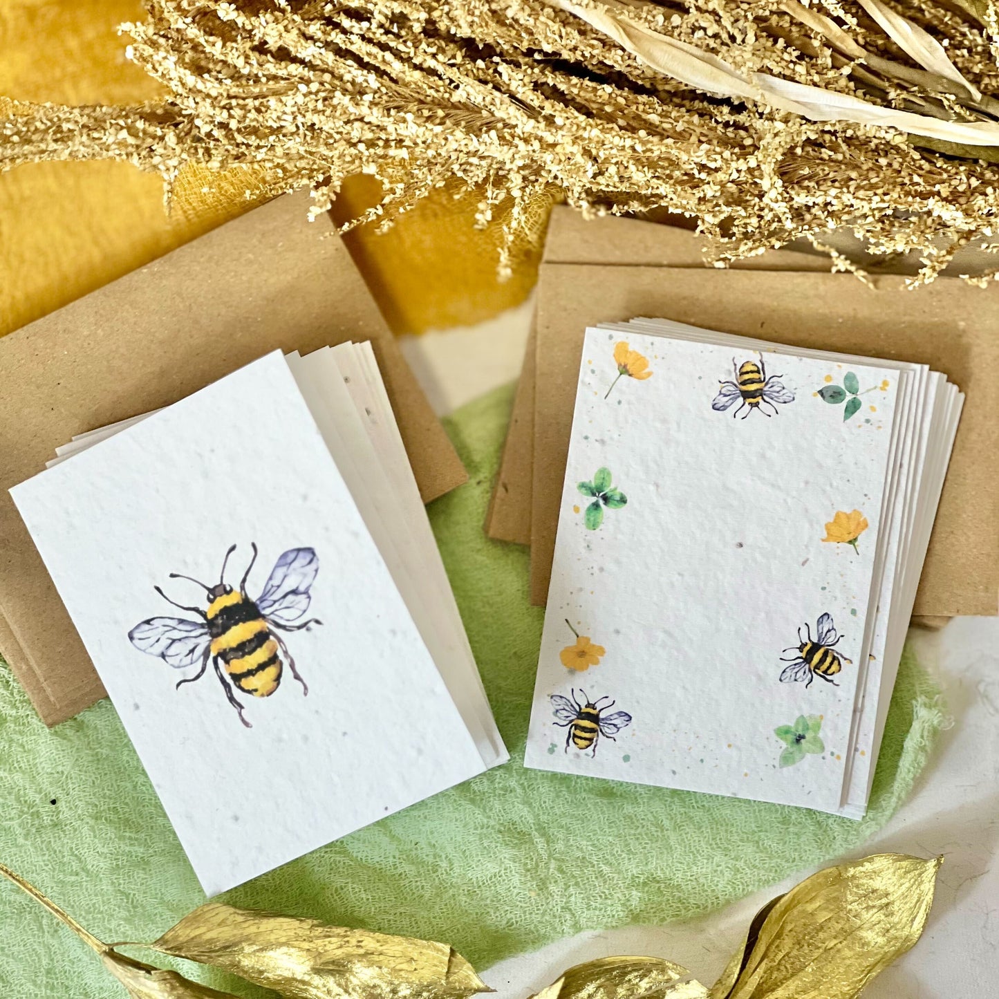 Mini Cards & Notes Set - Bees & Blossoms
