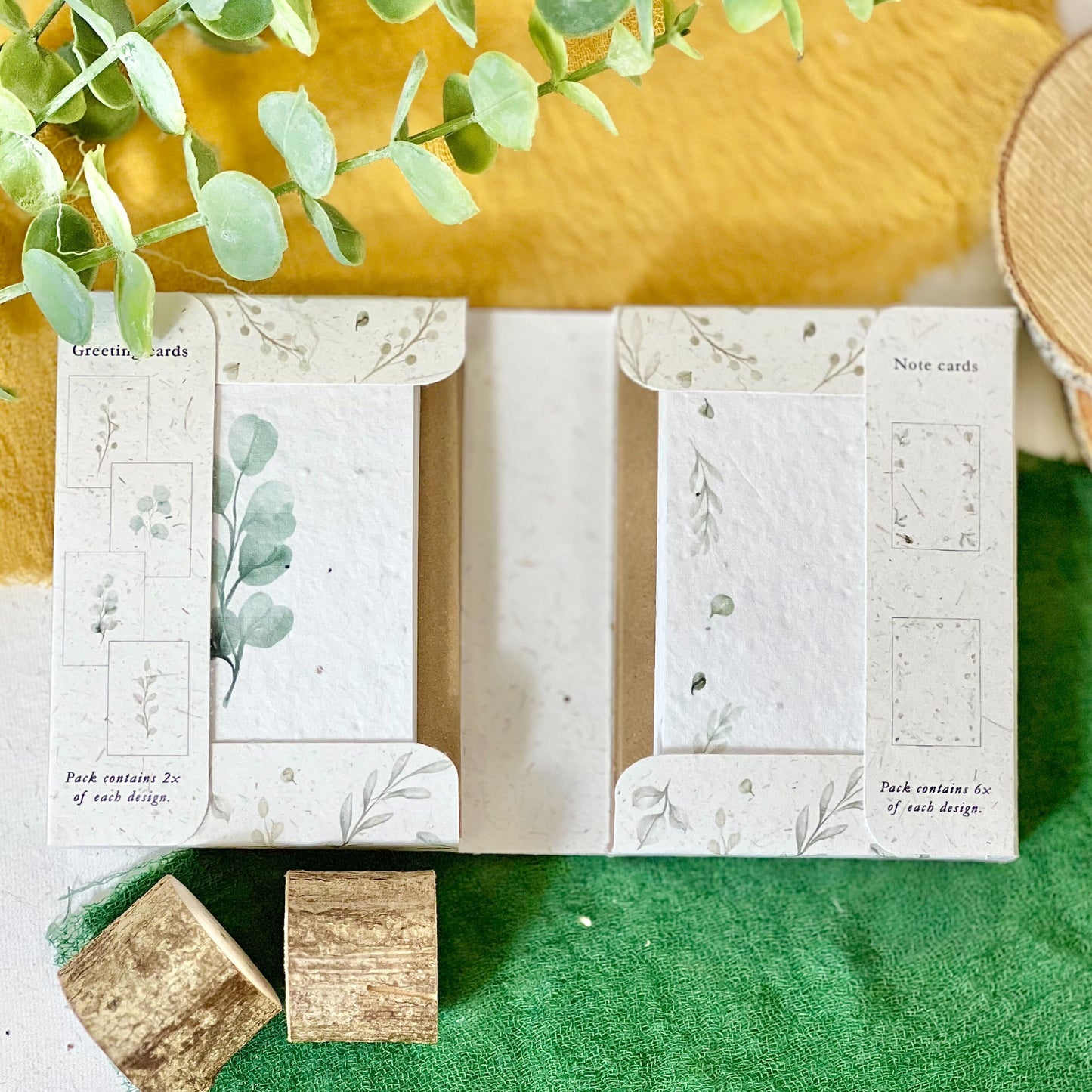 Mini Cards & Notes Set - Eucalyptus Embrace