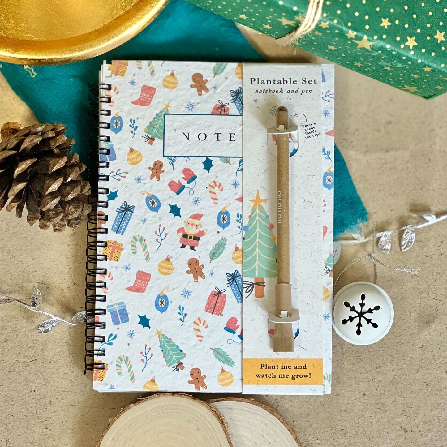 Notebook & Pen Set - Christmas Cheer