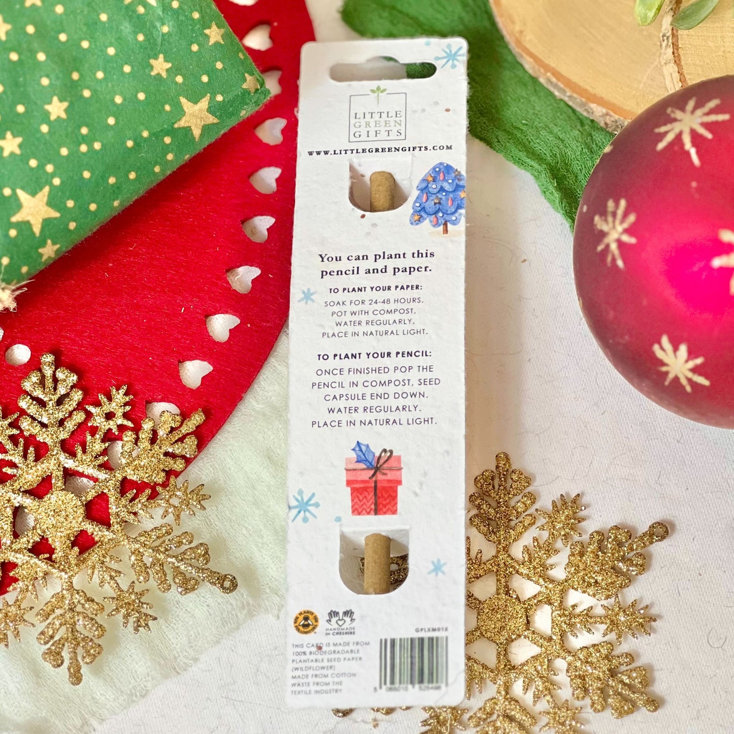 Eco-Friendly Plant-a-Pencil - Festive Memories