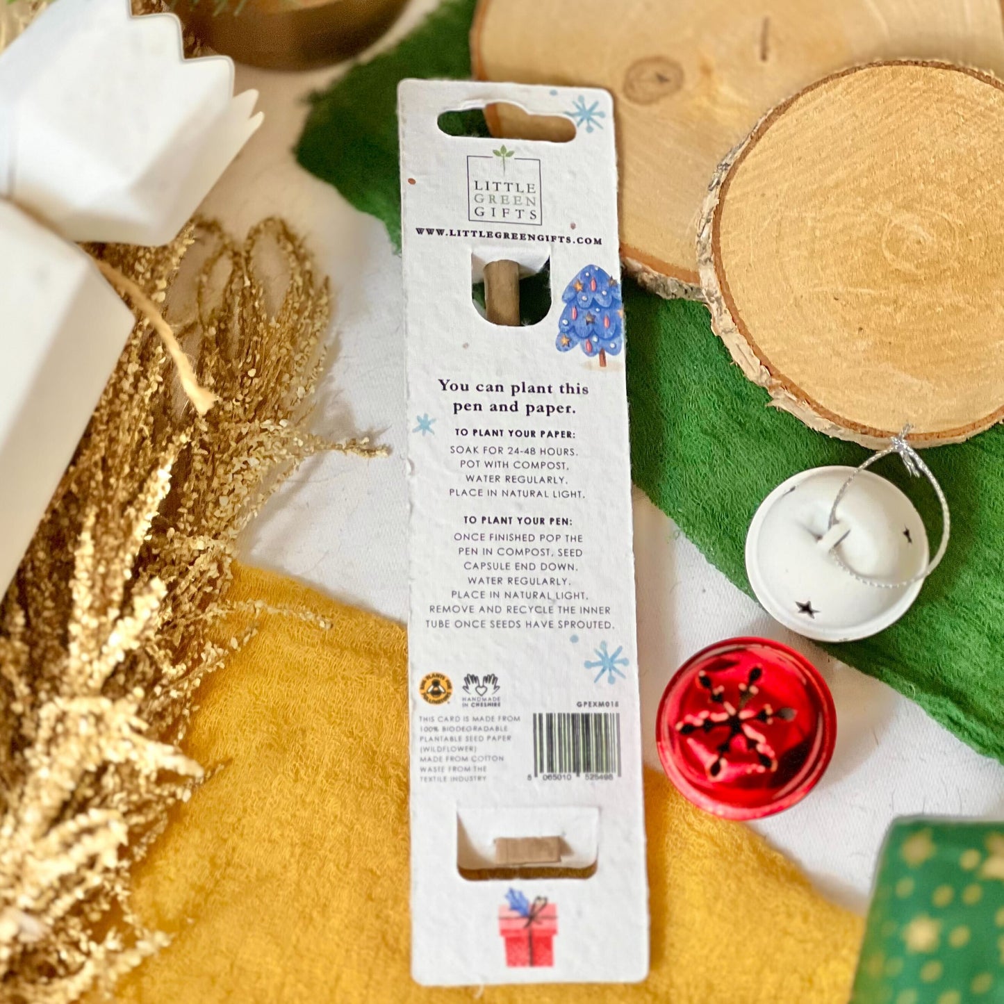 Eco-Friendly Plant-a-Pen - Festive Memories