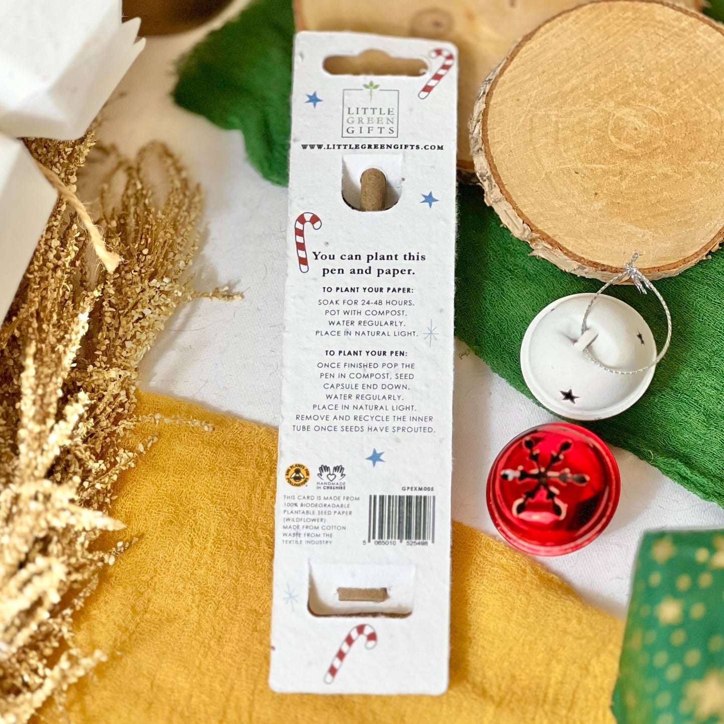 Eco-Friendly Plant-a-Pen - Candy Canes