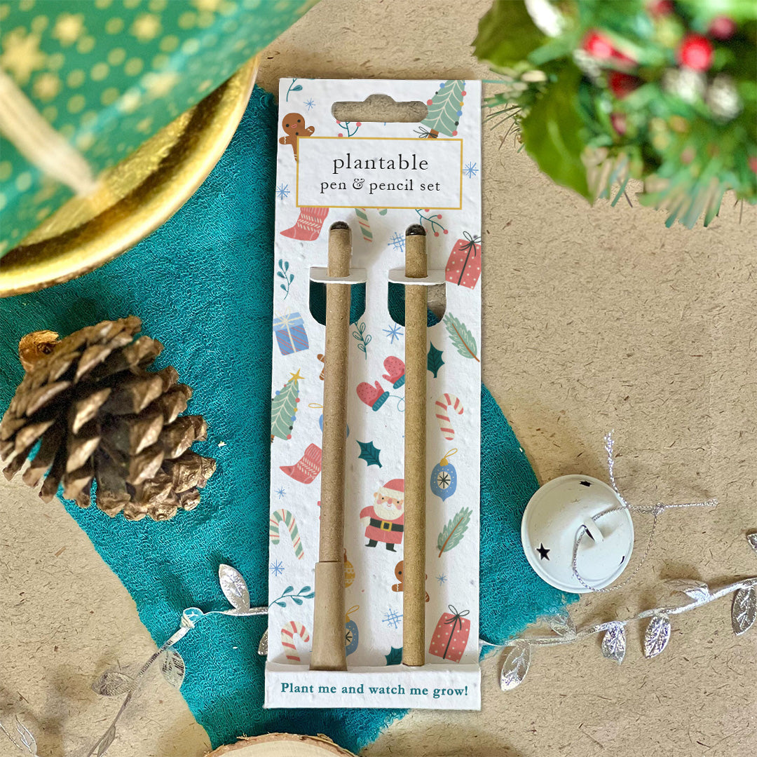 Pen & Pencil Set - Christmas Cheer