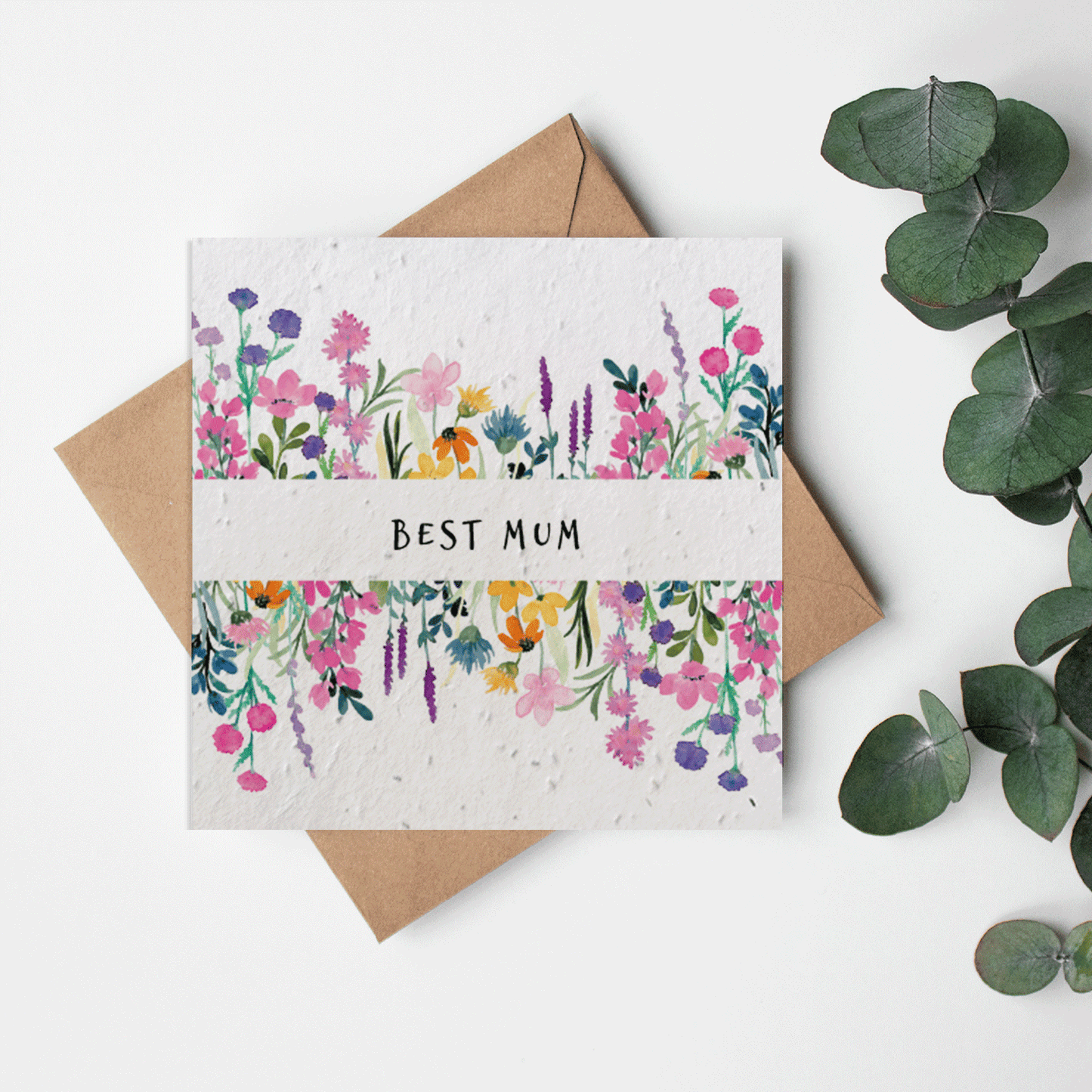 Eco-friendly Mothers Day Card Seed Paper Best Mum | Little Green Paper Shop