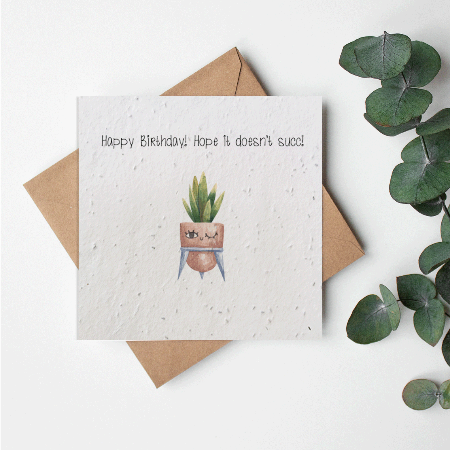 succulent puns birthday Seed Paper Birthday doesn´t succ! Card – Little Green Gifts