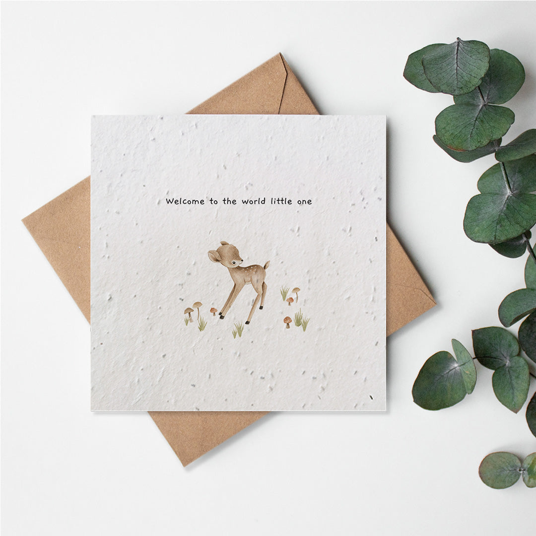 Woodland Creatures - Welcome Little One - Deer