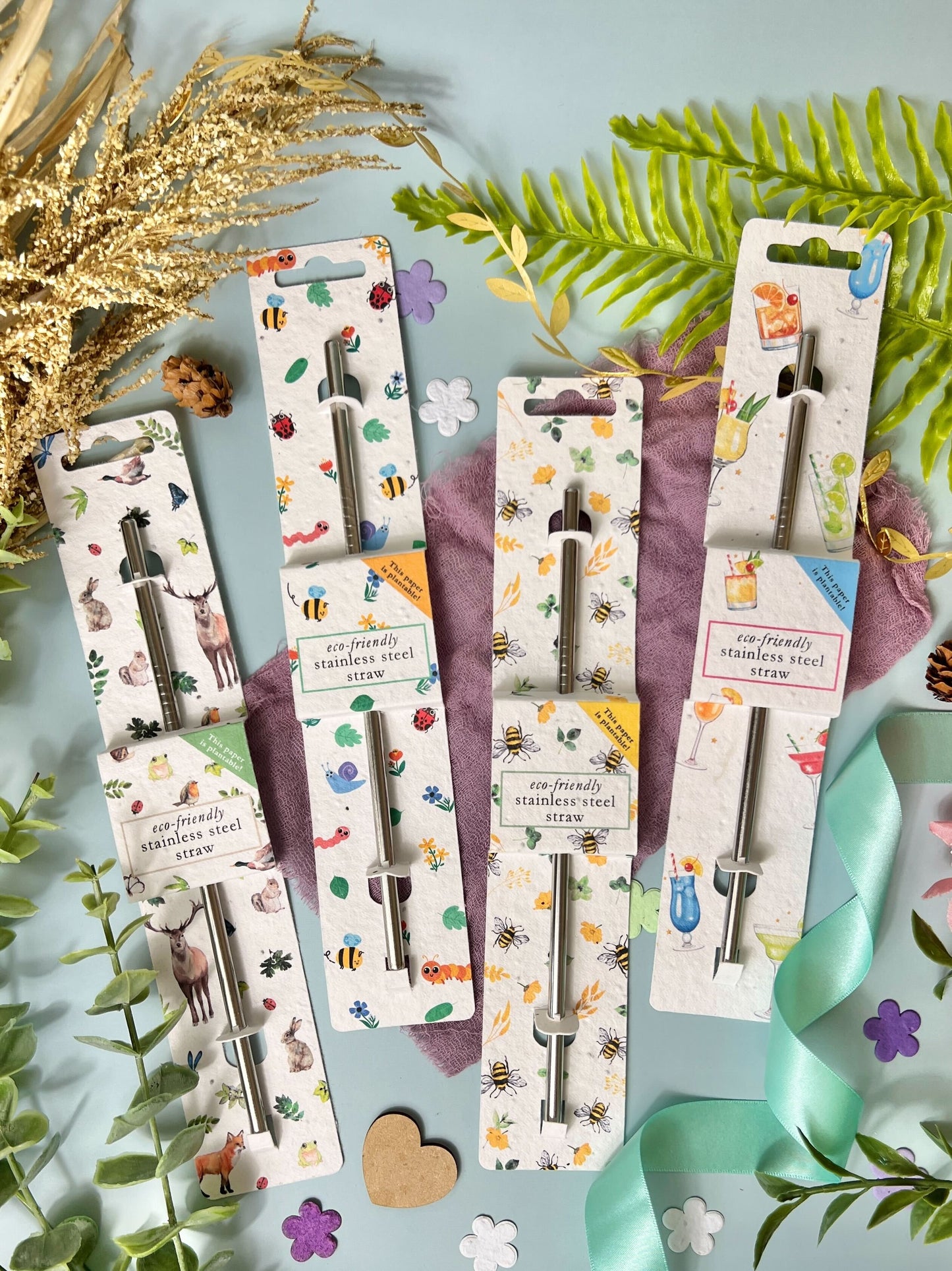 Stainless Steel Straw - Christmas Cheer