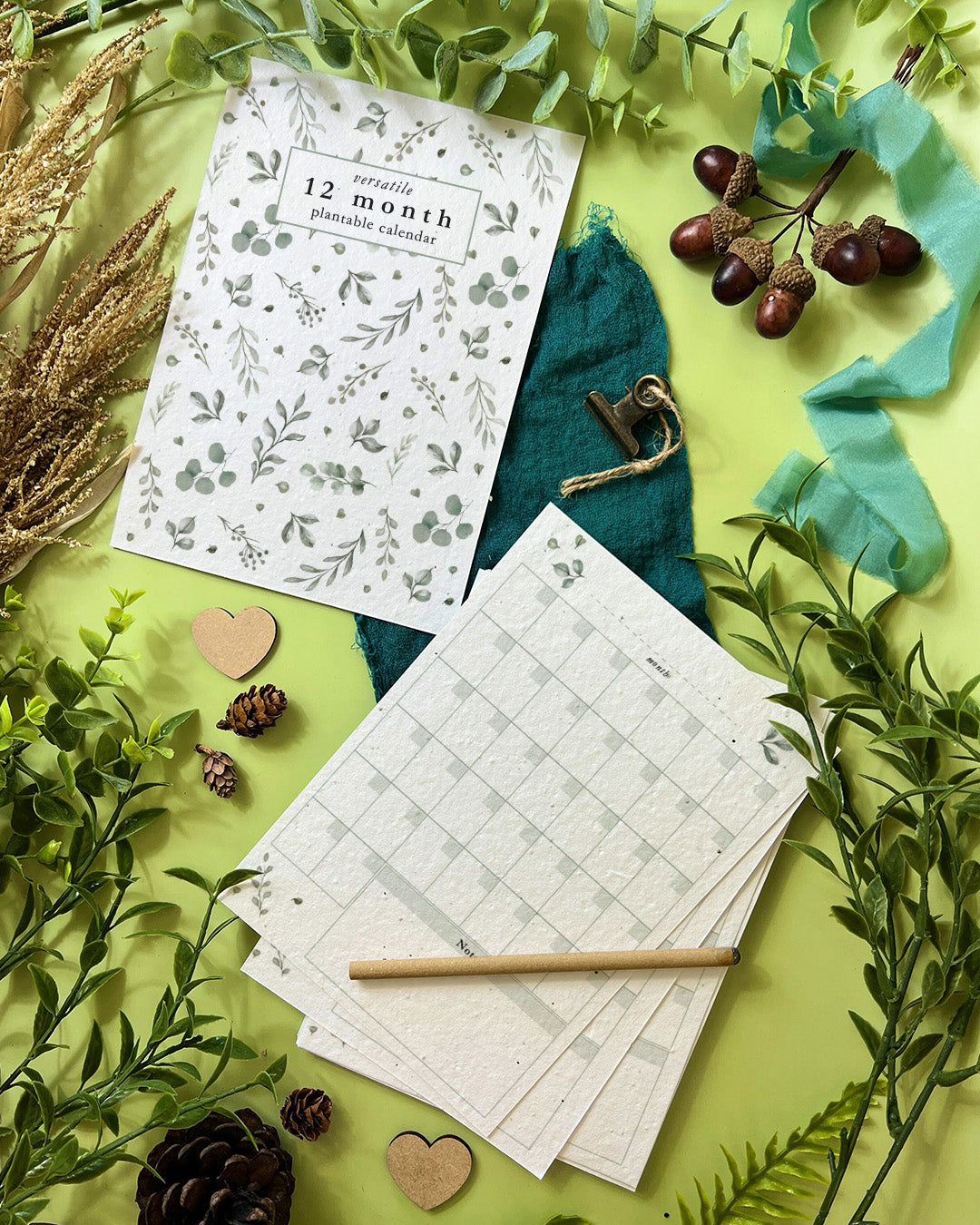 Plantable Versatile Calendar - Eucalyptus Embrace