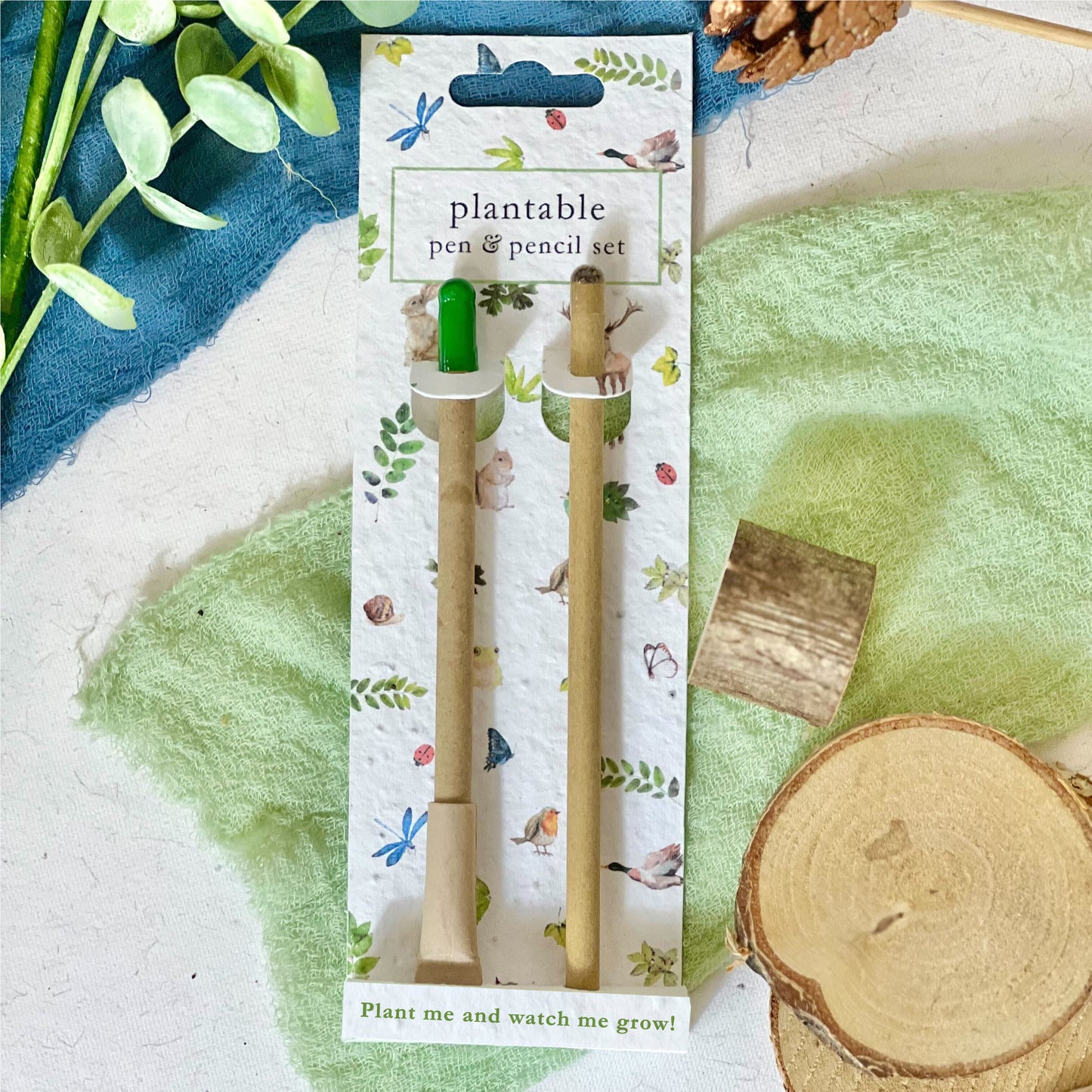 Pen & Pencil Set - Woodland Wonders