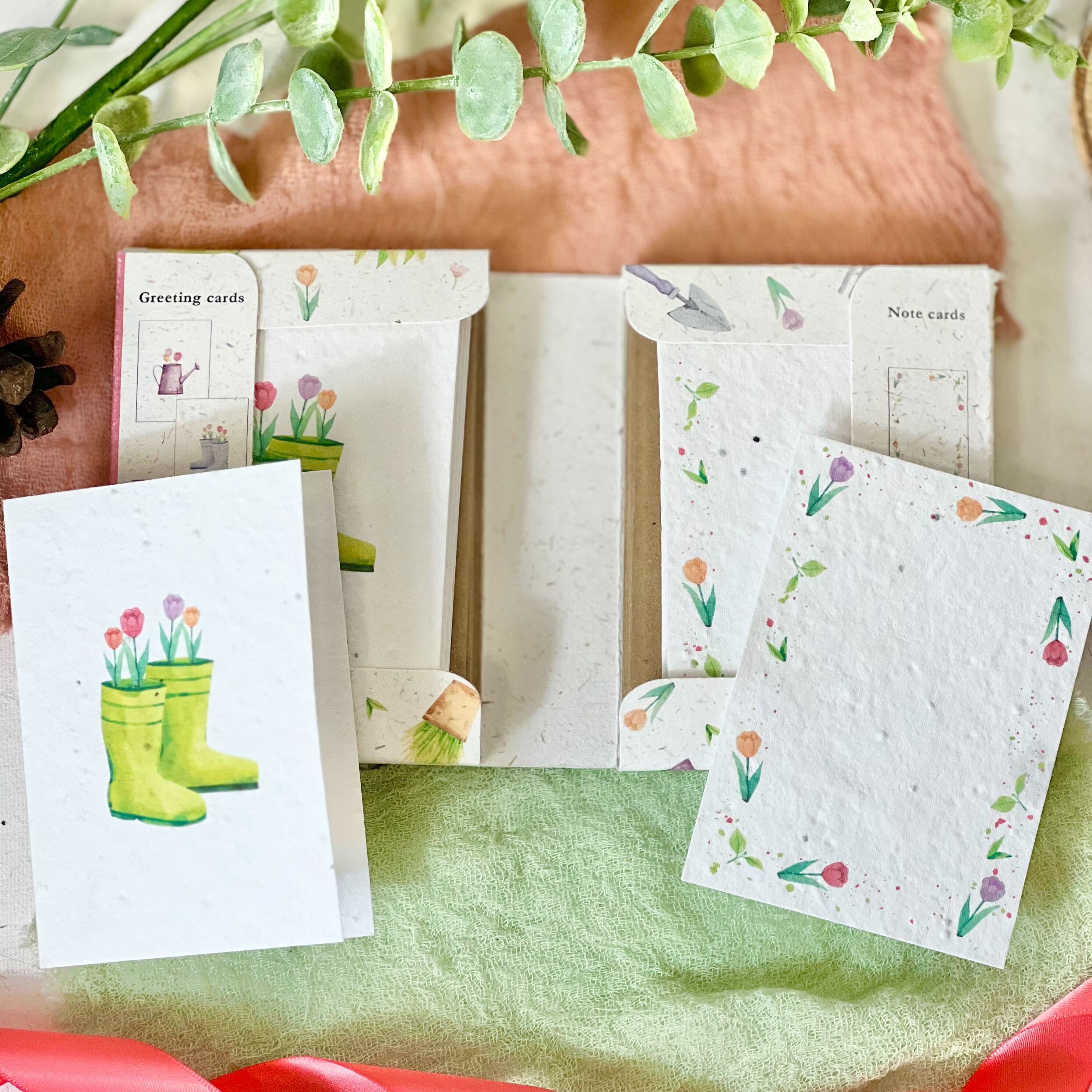Ecofriendly Gifts | Plantable Seed paper Mini Cards & Notes Set ...