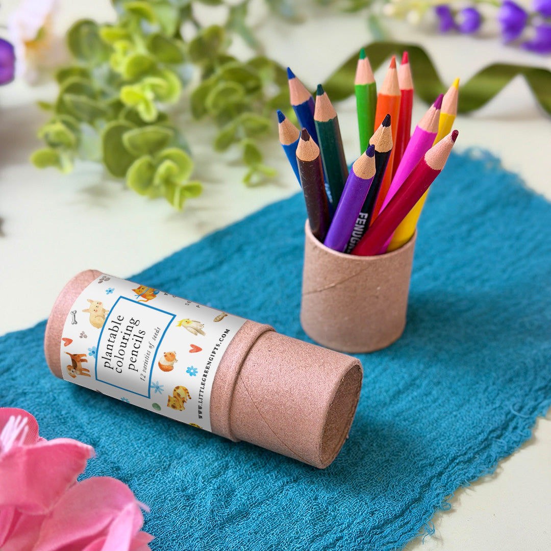 Plantable Colouring Pencils (set of 12) - Pet Pals