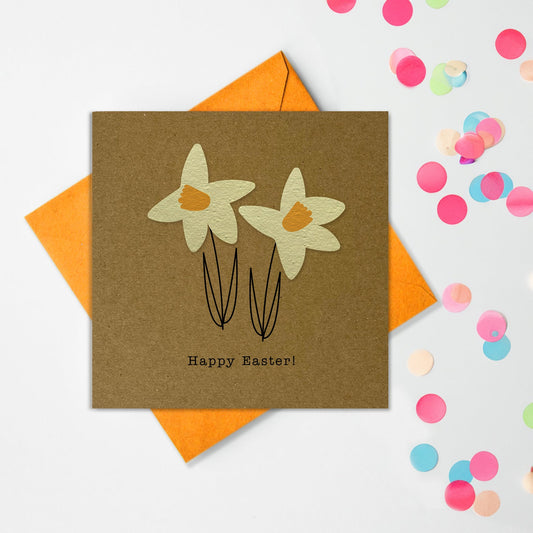 Plantable Shapes - Happy Easter Daffodils