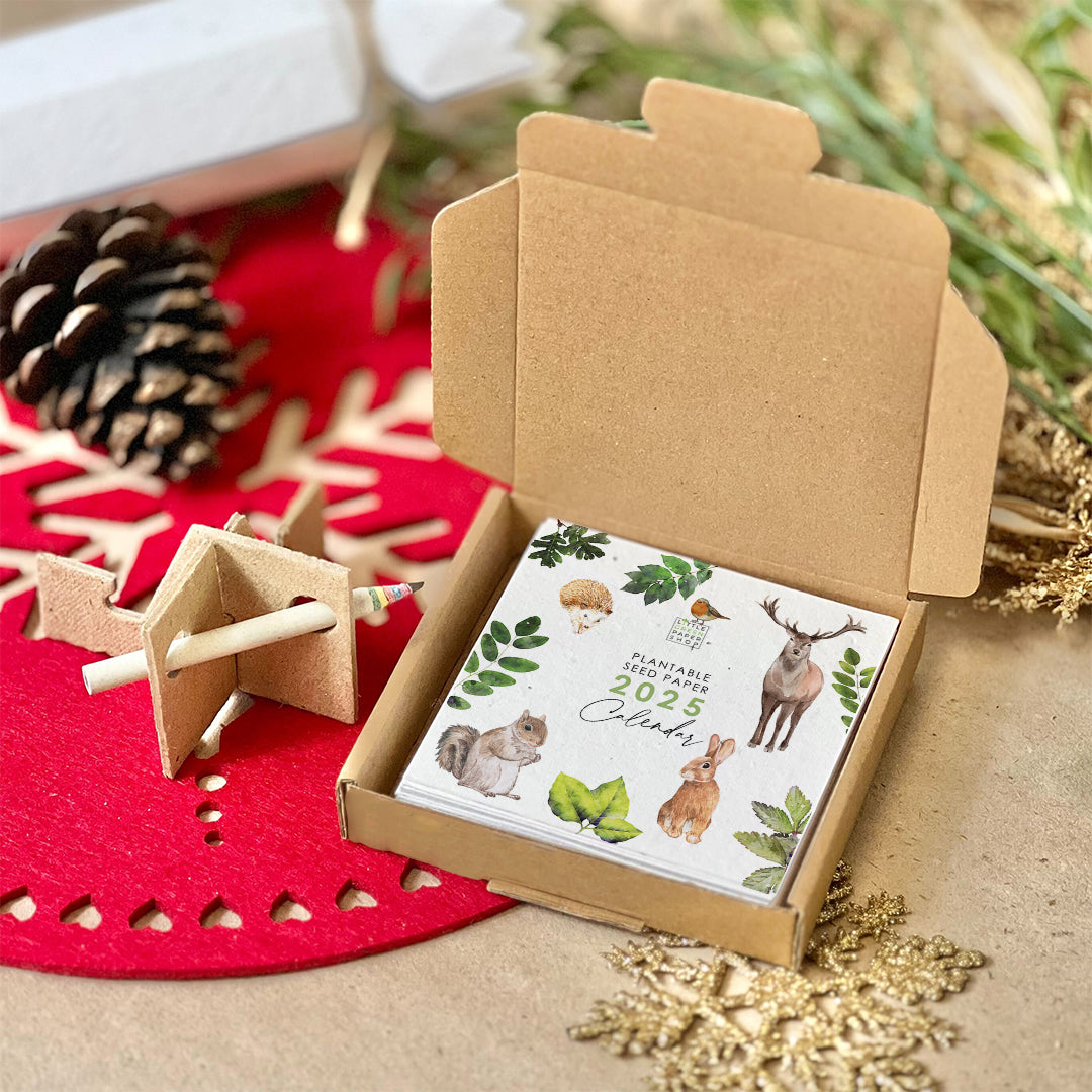 Sustainable Desktop Calendar - Woodland Wonders