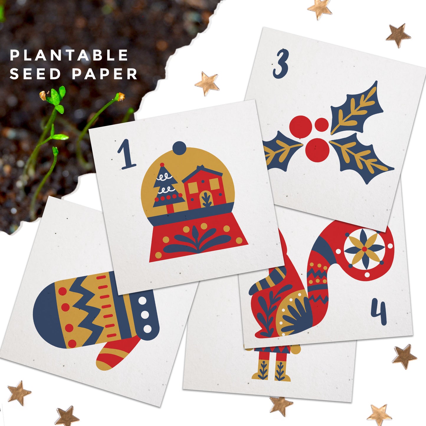 Mini Desktop Advent Calendar - Choice of Designs (TU-6)