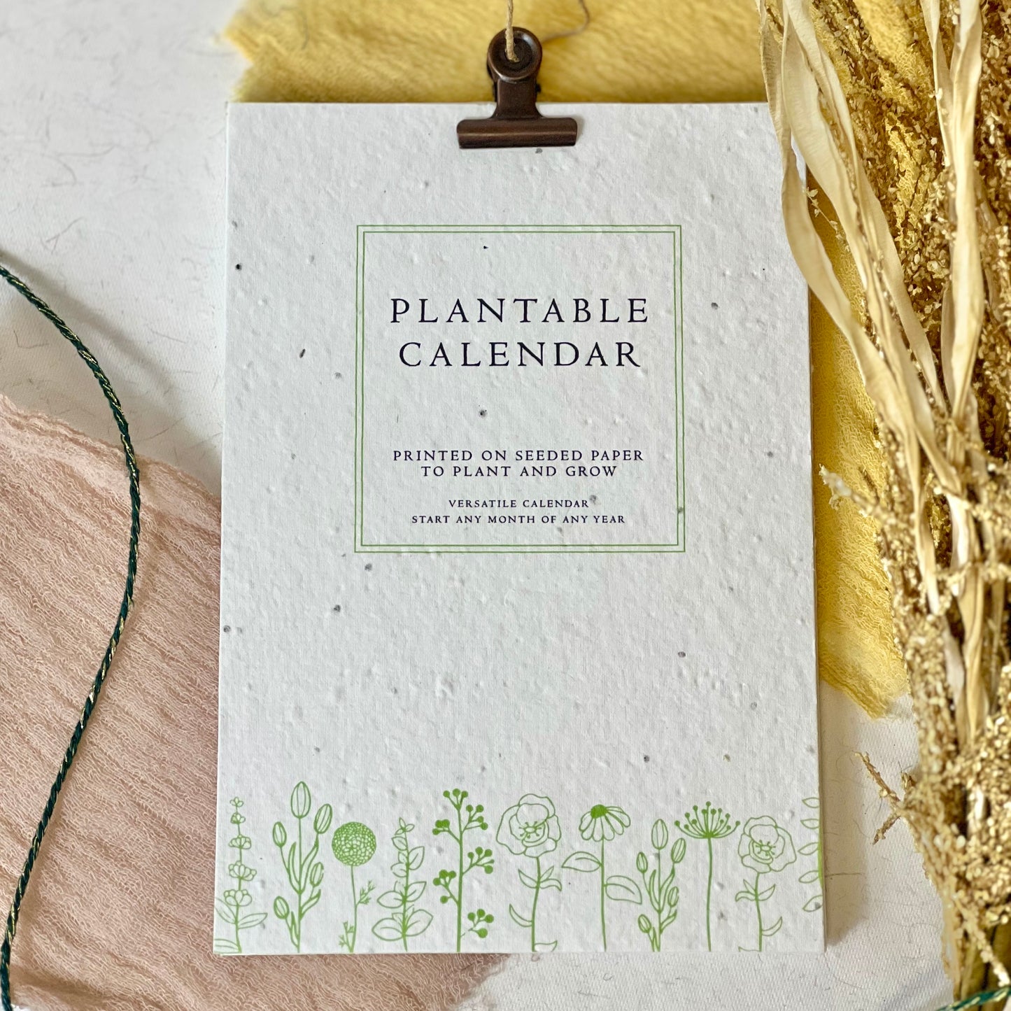 Sustainable Calendar - Green Meadow