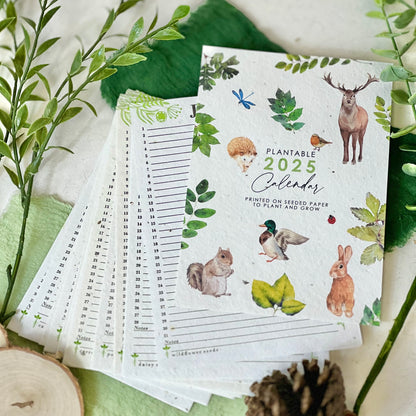 Sustainable Calendar - Woodland Wonders
