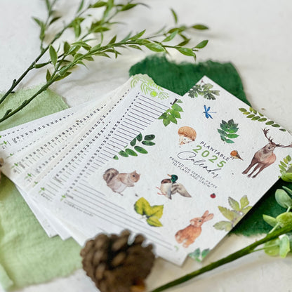 Sustainable Calendar - Woodland Wonders