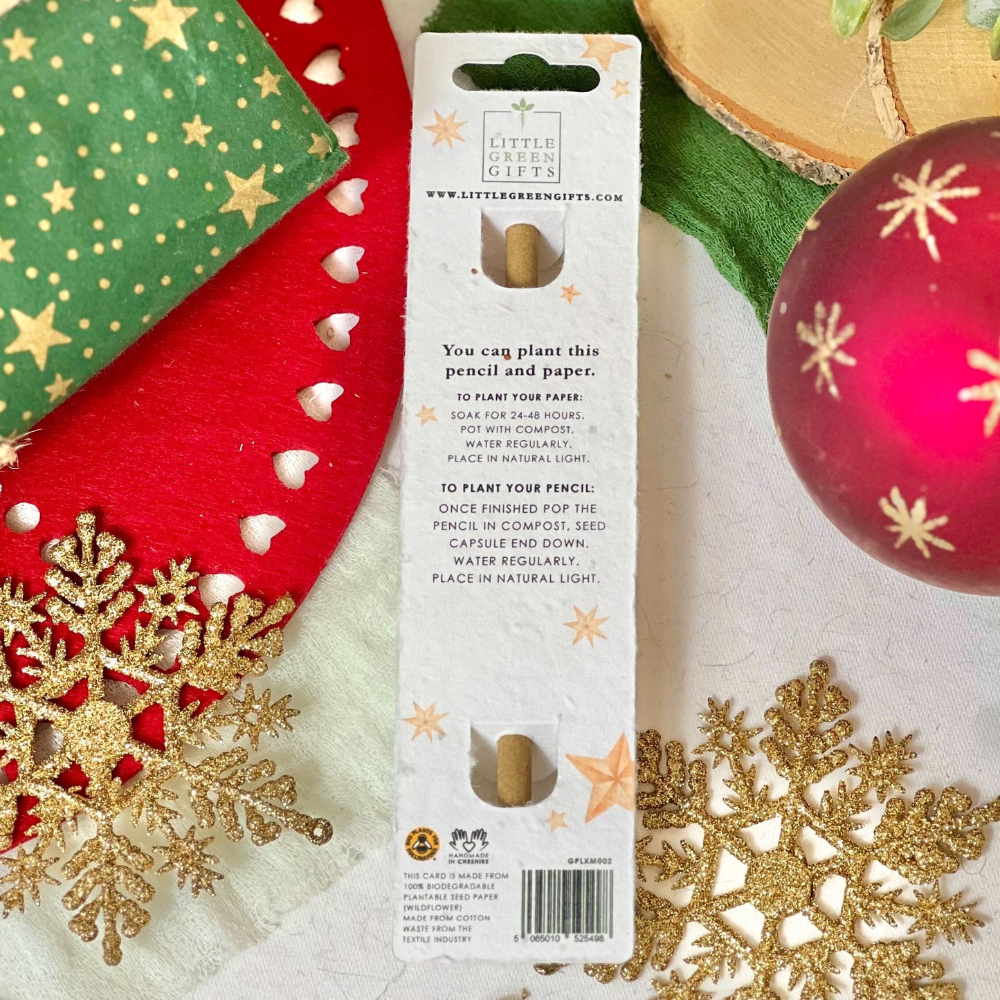 Eco-Friendly Plant-a-Pencil - Starry Wreath