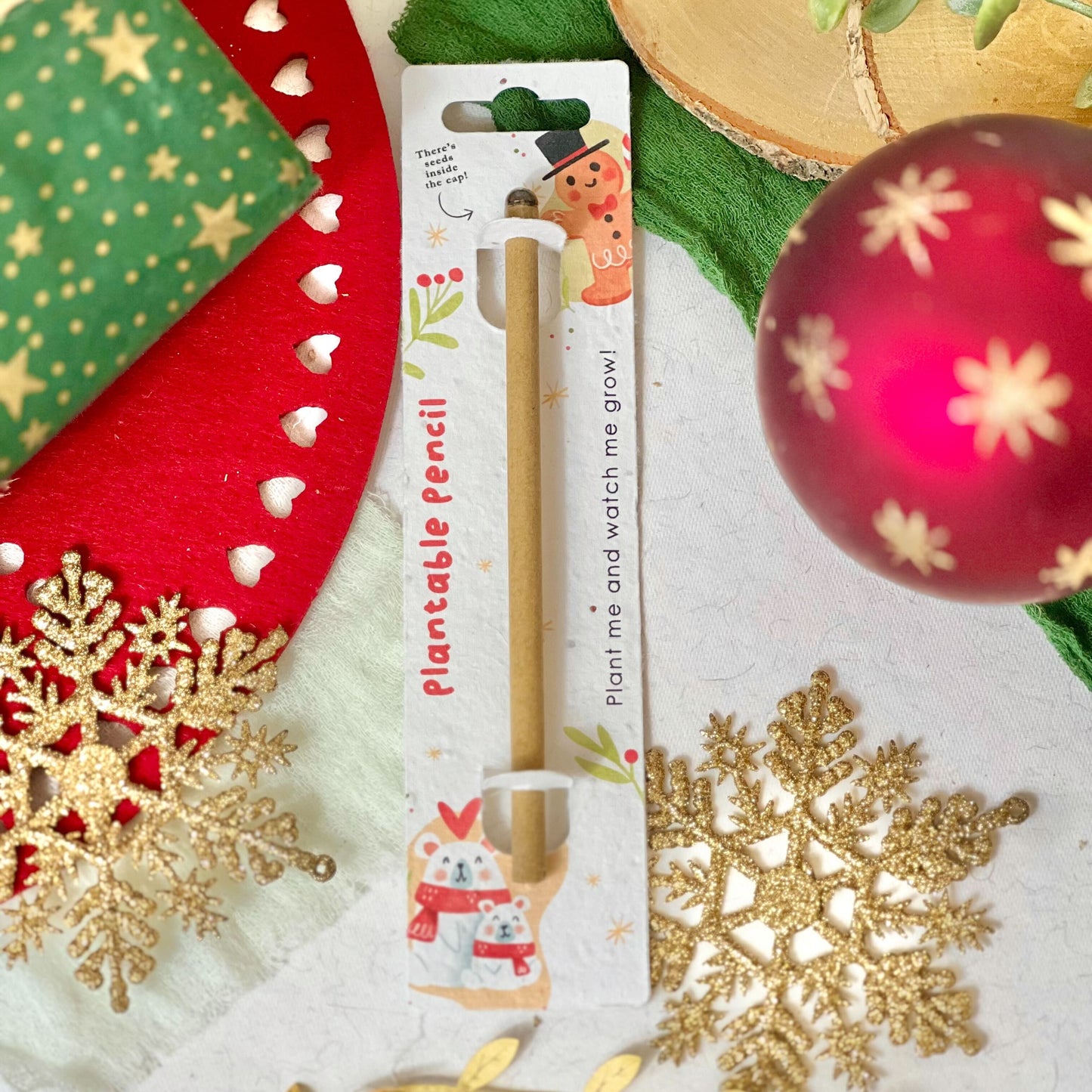 Individual Pencil - Choice of CHRISTMAS Designs (TU-8)