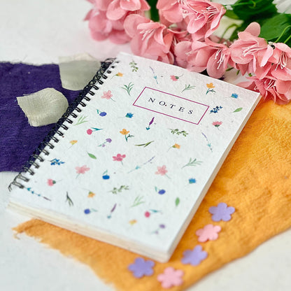 Eco-friendly notebook and pen set - Summer Meadows
