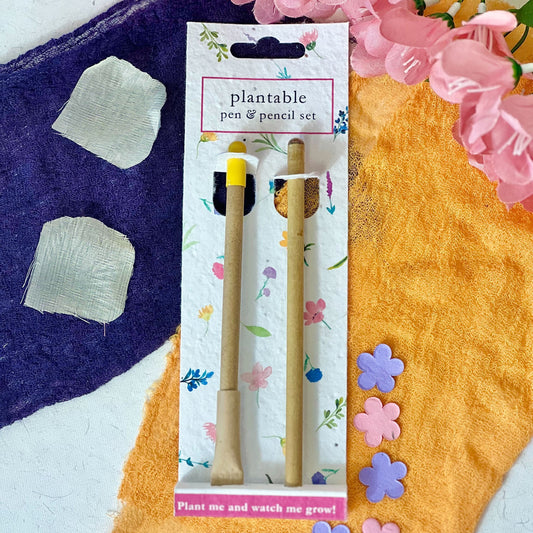 Sustainable Gift Ideas | Plantable Pen & Pencil | Little Green Gifts