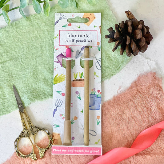 Sustainable Gift Ideas | Plantable Pen & Pencil | Little Green Gifts