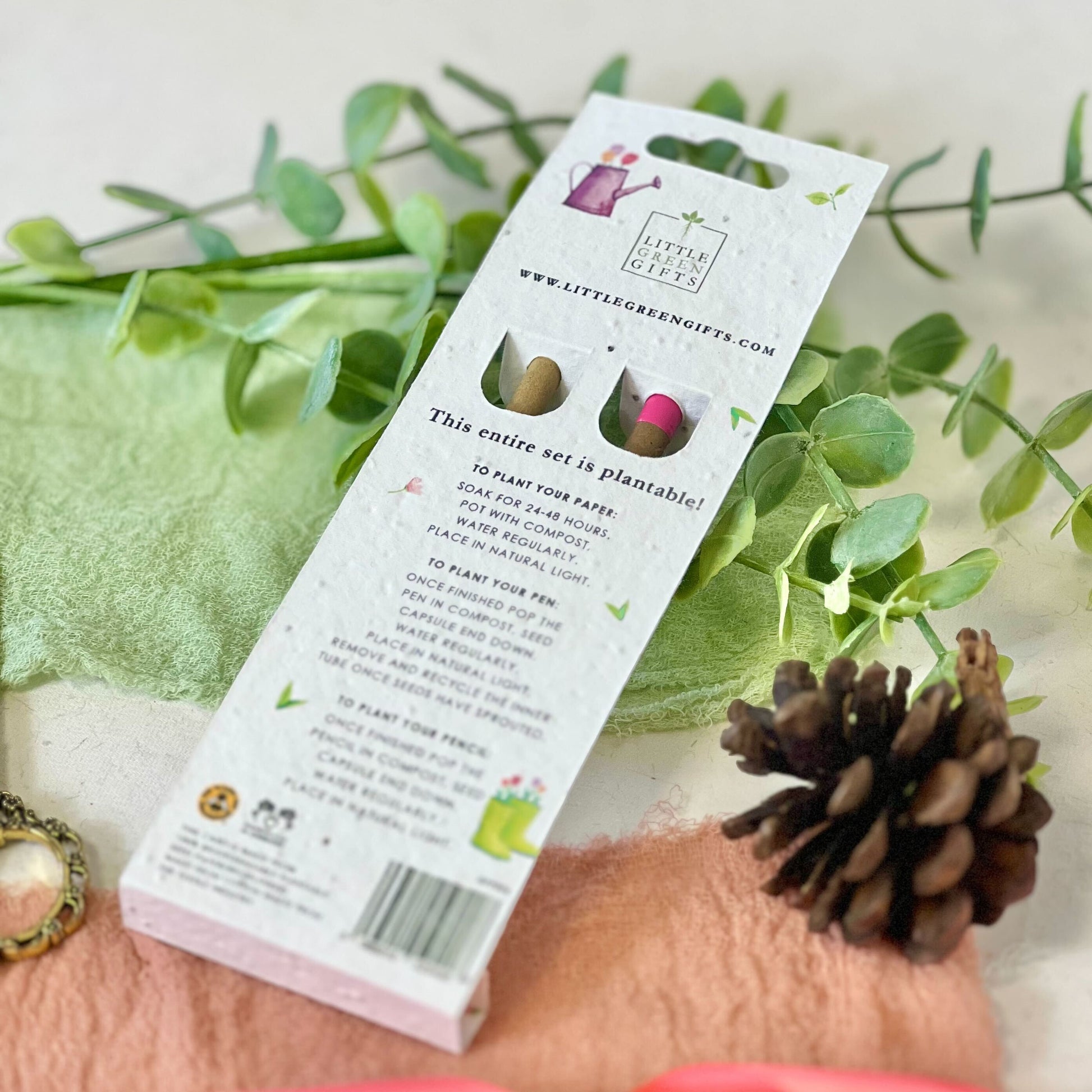 Sustainable Gift Ideas | Plantable Pen & Pencil | Little Green Gifts