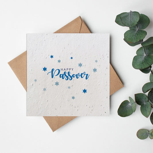 Other Occasions - Happy Passover - Blue Stars