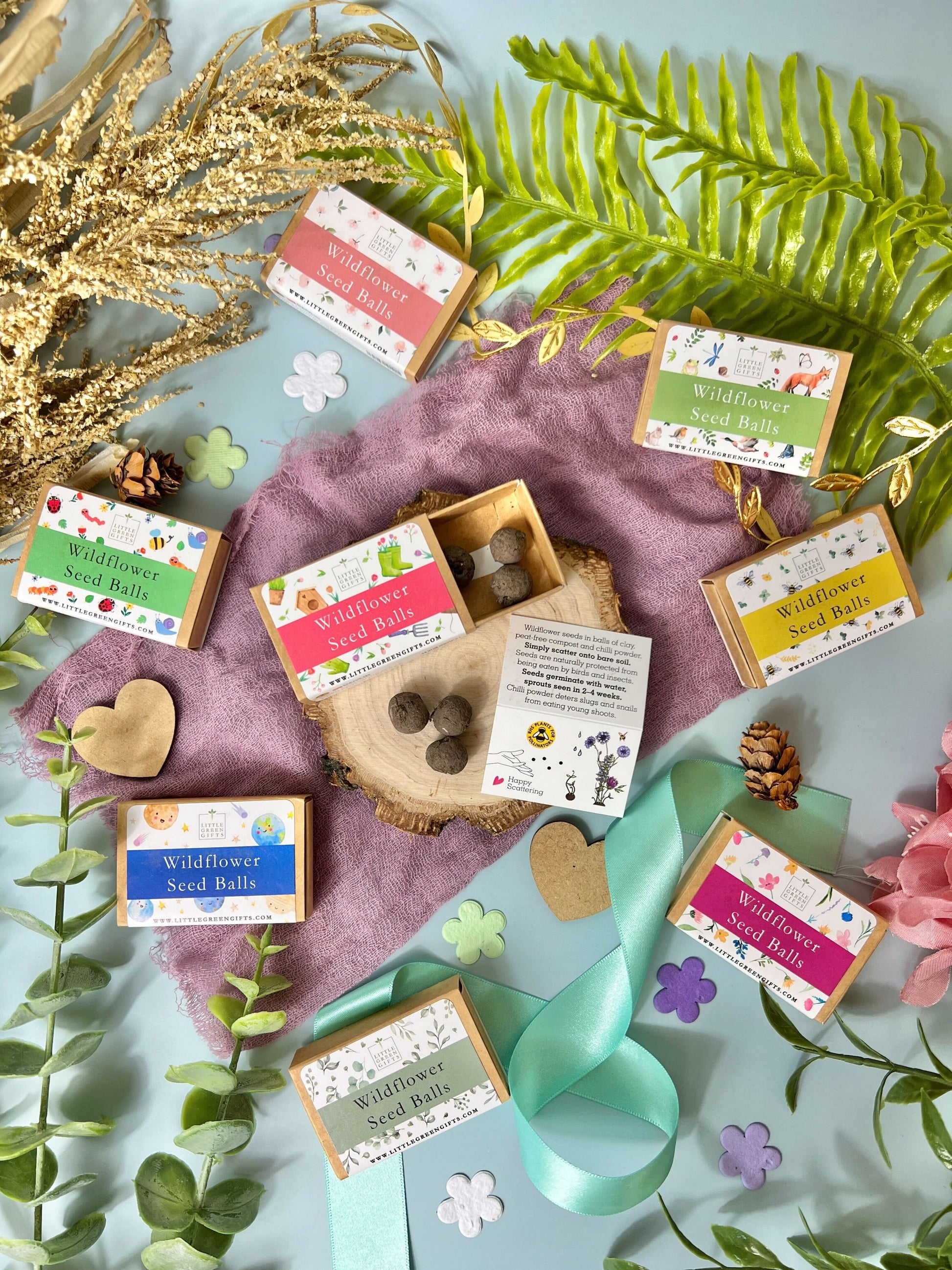 wildflower seed gifts Wildflower Seed Balls - Blushing Blooms