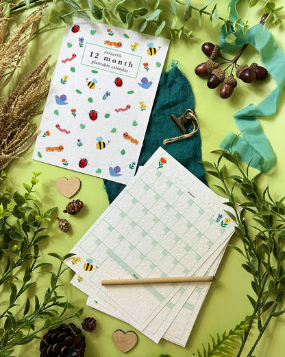 Plantable Versatile Calendar - Bug Bonanza
