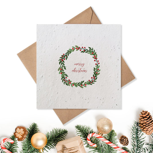 Christmas Card - Christmas Garland