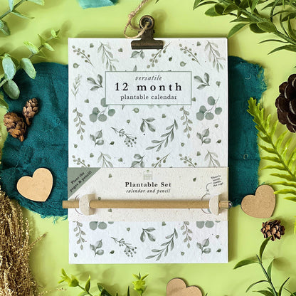 Plantable Versatile Calendar - Eucalyptus Embrace