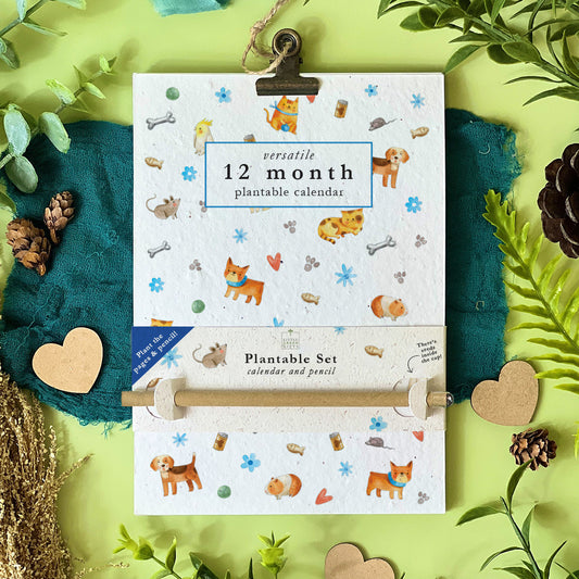 Plantable Versatile Calendar - Pet Pals