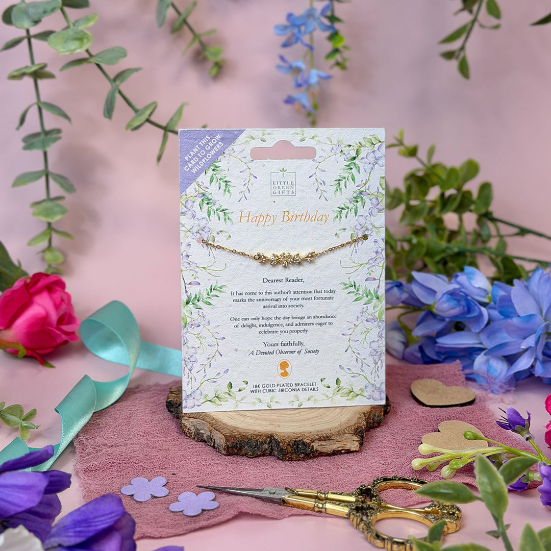 Beneath the Wisteria - Happy Birthday - Bracelet