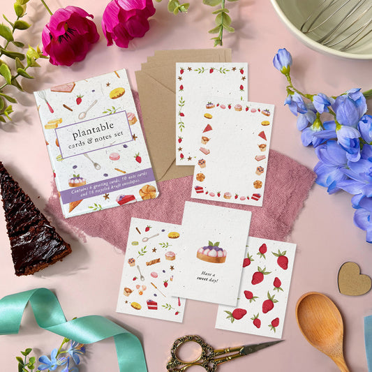 Mini Cards & Notes Set - Baking Bliss