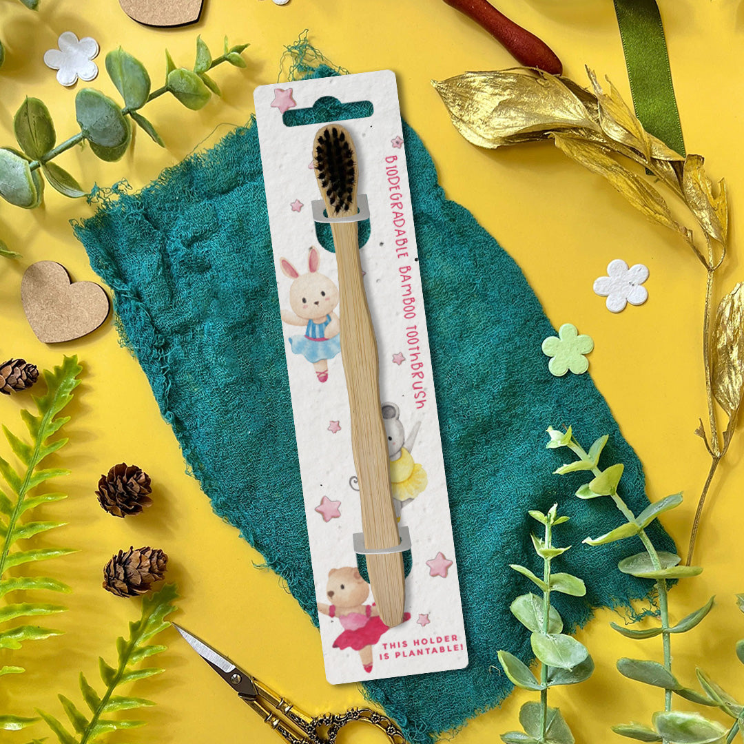 Bamboo Toothbrush - Ballerinas