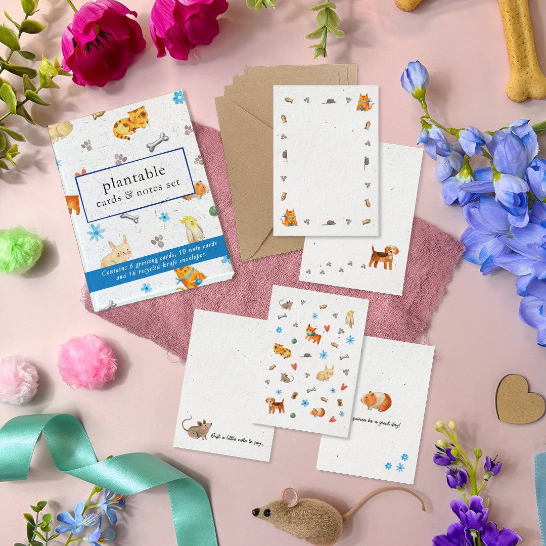 Mini Cards & Notes Set - Pet Pals